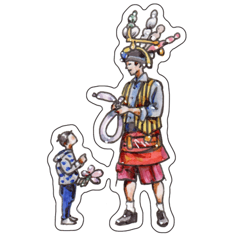 Balloon people